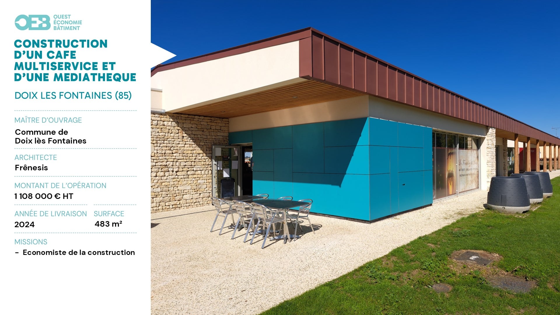 OEB - Ouest Economie Bâtiment DET et OPC en Vendée, à Fontenay-le-Comte depuis 2001