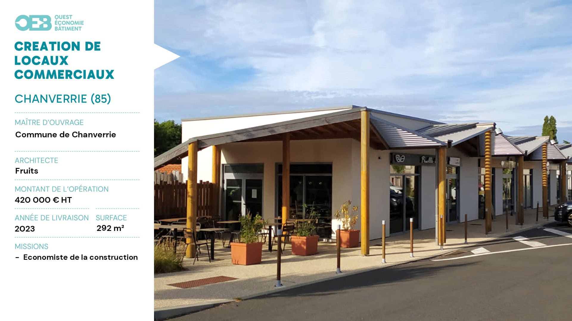 OEB - Ouest Economie Bâtiment DET et OPC en Vendée, à Fontenay-le-Comte depuis 2001