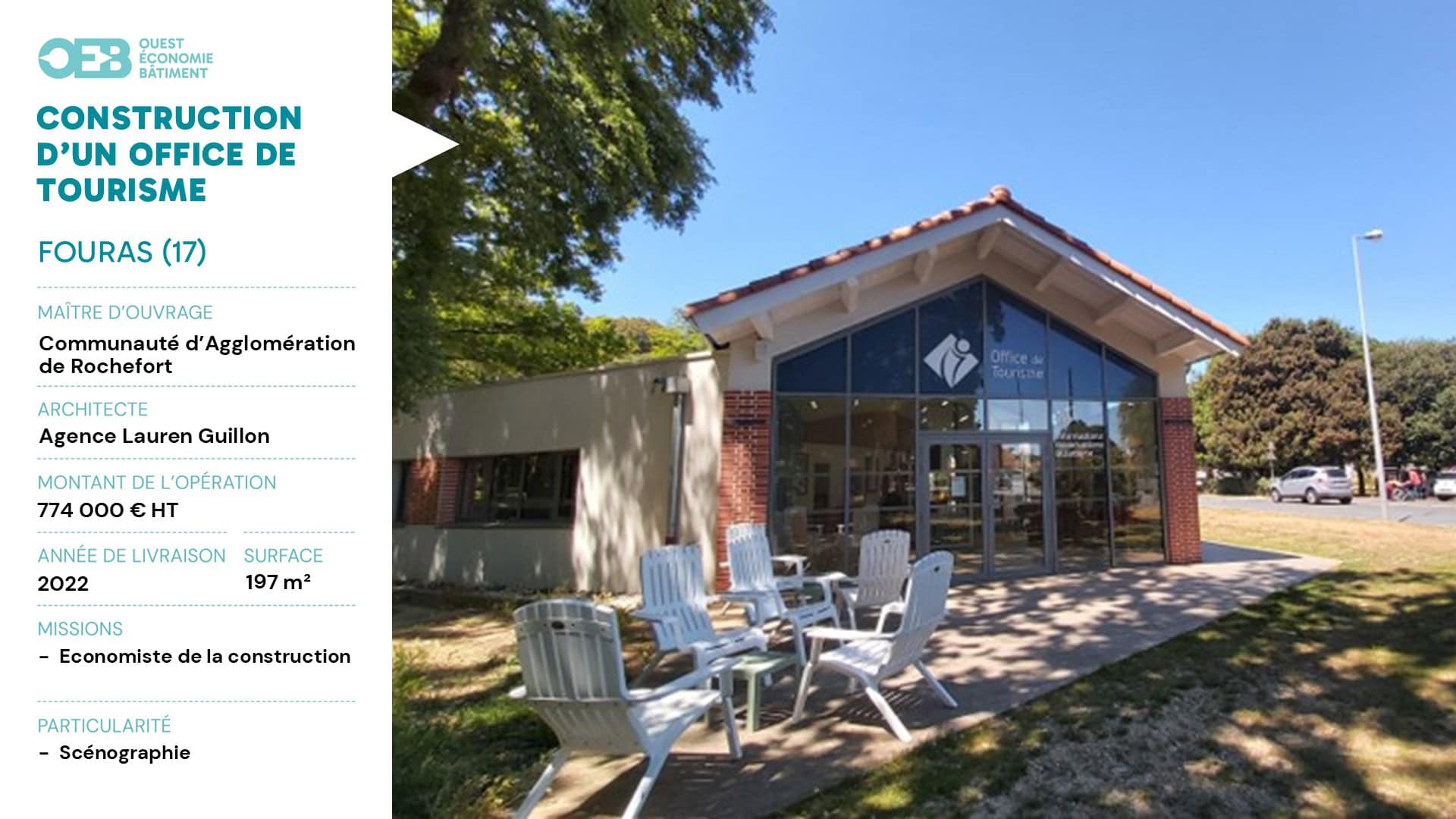 OEB - Ouest Economie Bâtiment DET et OPC en Vendée, à Fontenay-le-Comte depuis 2001